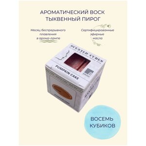 Aroma-Garden / Воск ароматический (аромакубики) с эфирным маслом для аромалампы (ароматизатор для дома и уюта) Тыквенный пирог