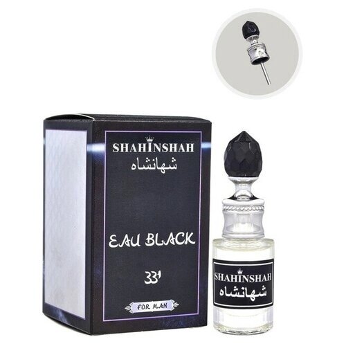 Арома-масло для тела мужское серия “Shahinshah” Eau Black, 10 мл