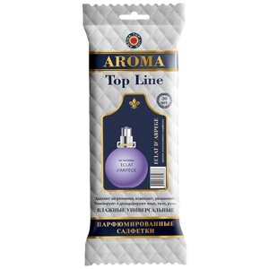 AROMA TOP LINE Влажные салфетки универсальные парфюмированные Eclat, 30 шт.