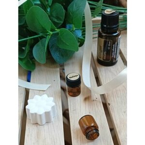 Аромакамень гипсовый + Подарок (doTERRA Эфирное масло Имбирь (мини-флакон 1мл