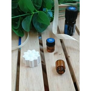 Аромакамень гипсовый + Подарок (doTERRA Эфирное масло Смесь Deep Blue (Дип Блю) (мини-флакон 1мл