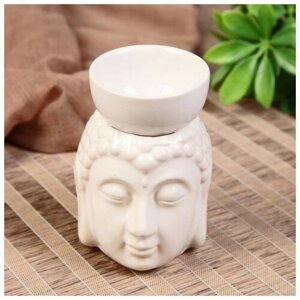 Аромалампа керамика "Будда с чашей на голове" микс 11,5х8х9 см