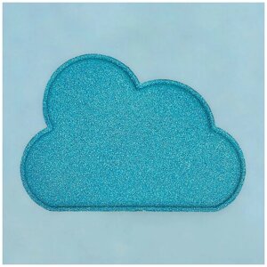Art of Joy Бомбочка для ванны "Радужное облако" голубая с шиммером (аромат конфет и сахарной ваты), 220 гр.