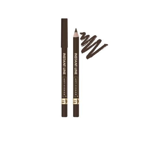 ART-VISAGE Стойкий карандаш для глаз "INSTANT LINE" тон 15 шоколадный сатин