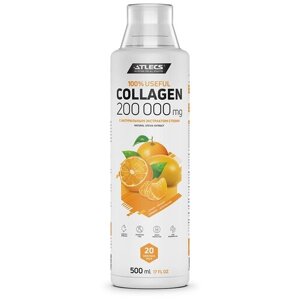 Atlecs Collagen Concentrate питьевой коллаген с витаминами, вкус лимон-апельсин, 500 мл, 20 порций