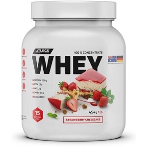 Atlecs Whey Protein 454 g, шоколадный торт)