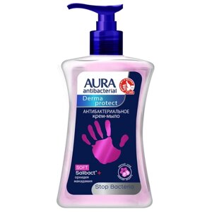 AURA Antibacterial Крем-мыло антибактериальное Derma Protect Soft флакон/дозатор 250мл
