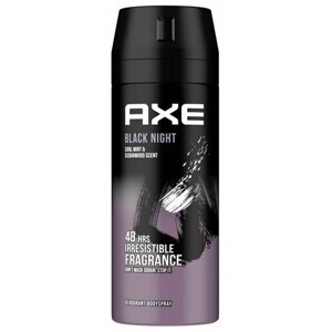 AXE мужской дезодорант спрей, BLACK NIGHT, Свежая мята и кедр, 48 часов защиты 150 мл