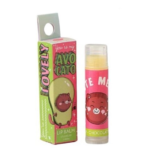 Бальзам для губ Avocato: с маслом Ши, аромат шоколад