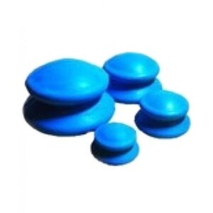Банки массажные резиновые для вакуумного массажа Просто-Полезно 4 шт. синий