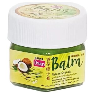Banna Бальзам для ног Nature Organic Кокос и лемонграсс, 25 мл, 1 уп.