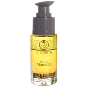 Barex Olioseta Oro del Marocco Масло блонд-уход с маслом арганы и маслом семян льна для волос, 30 мл, бутылка