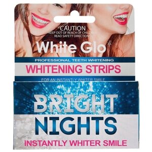 Barros Laboratories отбеливающие полоски White Glo Bright Nights, 6 мл, 6уп.
