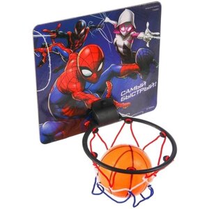 Баскетбольное кольцо с мячом "Самый быстрый" Человек паук