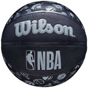 Баскетбольный мяч Wilson NBA All Team, WTB1300XBNBA р. 7, черный