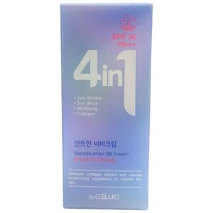 BB-крем для лица тройного действия Dr. Cellio 4 in 1 Sandeunhan BB Cream SPF36 PA, 50 мл