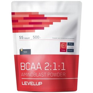 BCAA LevelUp Aminoblast Powder, груша, 500 гр.
