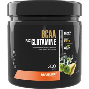 BCAA Maxler BCAA+Glutamine, яблоко-груша, 300 гр.