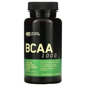 BCAA Optimum Nutrition 1000, нейтральный, 60 шт.