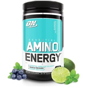 BCAA Optimum Nutrition Essential Amino Energy, черника-мохито, 270 гр.