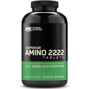 BCAA Optimum Nutrition Superior Amino 2222, нейтральный, 160 шт.