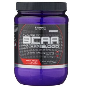 BCAA Ultimate Nutrition BCAA Powder 12000, фруктовый пунш, 228 гр.