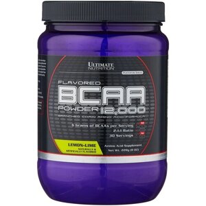 BCAA Ultimate Nutrition BCAA Powder 12000, лимон-лайм, 228 гр.