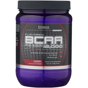 BCAA Ultimate Nutrition BCAA Powder 12000, вишня, 228 гр.