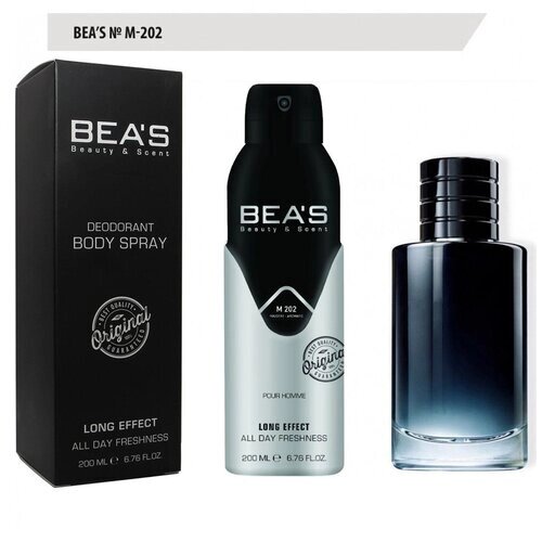 Bea's Парфюмированный дезодорант для тела мужской М202 200ml