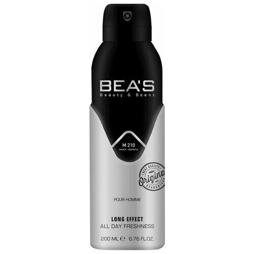 Bea's Парфюмированный дезодорант для тела мужской M210 200 ml