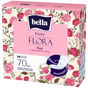 Bella прокладки ежедневные Panty Flora Rose, 2 капли, 70 шт.