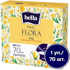Bella прокладки ежедневные Panty Flora Tulip, 2 капли, 70 шт., прозрачный