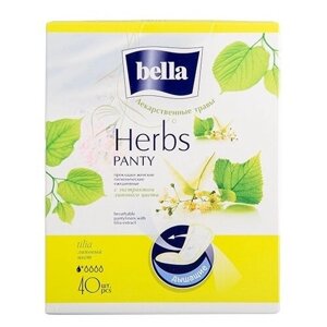 Bella прокладки ежедневные Panty herbs tilia, 1.5 капли, 40 шт.