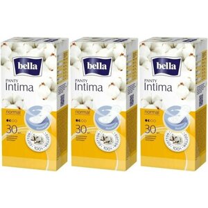 BELLA Прокладки ежедневные Panty Intima normal ультратонкие, 3 упаковки (3 х 30 шт.)