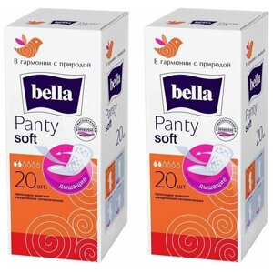 Bella Прокладки ежедневные Panty Soft, 2 уп по 20 шт