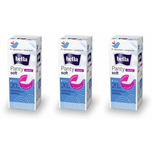 BELLA Прокладки ежедневные Panty soft classic, 3 упаковки (3 х 20 шт.)
