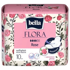 Bella прокладки Flora rose, 4 капли, 10 шт.
