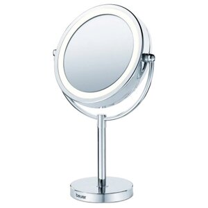 Beurer зеркало косметическое настольное BS69 зеркало косметическое настольное BS69 с подсветкой, серебристый