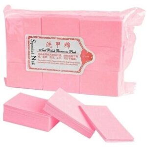 Безворсовые плотные салфетки розовые для маникюра, 550 шт