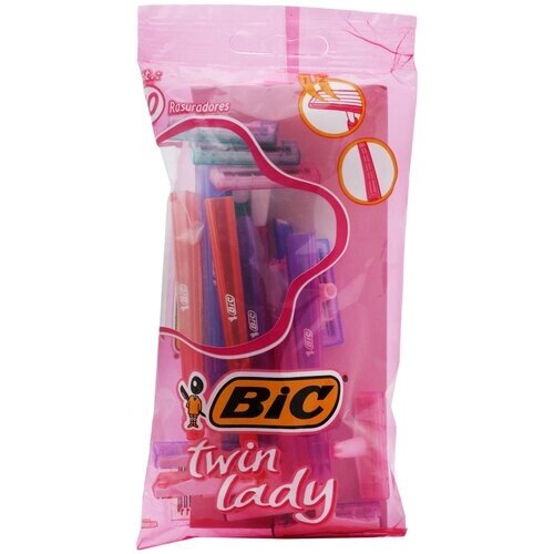 Bic бритвенный станок Twin Lady, 10 шт., с 2 сменными лезвиями в комплекте