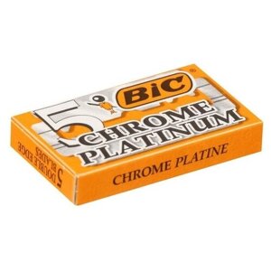 BIC лезвия bic platinum chrome на карте, 5 шт.