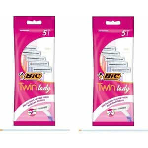Bic Станок для бритья BIC Twin Lady, 5 штук - 2 упаковки