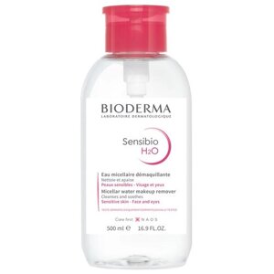 Bioderma мицеллярная вода Sensibio H2O (флакон-помпа), 500 мл