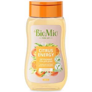 BioMio. BIO SHOWER GEL Натуральный гель для душа с эфирными маслами апельсина и бергамота . 250 мл