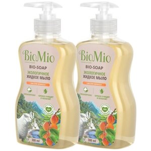 BioMio Жидкое мыло с маслом абрикоса, 2 уп., 300 мл