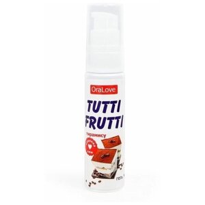 Биоритм Гель-смазка Tutti-frutti со вкусом тирамису - 30 гр.