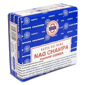 Благовоние Satya 30 гр конусы Наг Чампа Nag Champa