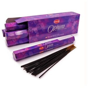 Благовония Hem Incense Sticks OPIUM (опиум), 20 палочек.