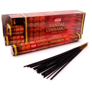 Благовония HEM Sandal Cinnamon (Сандал, корица), 20 палочек