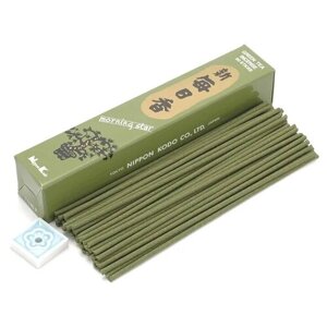 Благовония Nippon Kodo, MS GREEN TEA, 50 палочек + подставка